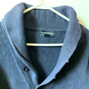 Mens Medium Shawl-Collar Cardigan